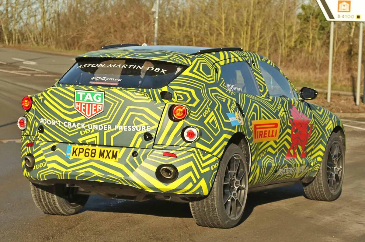 Aston Martin DBX testing