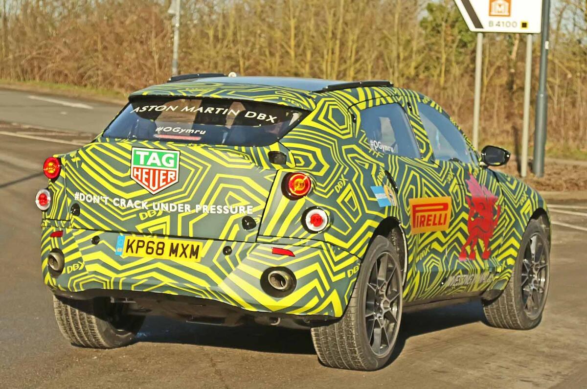 Aston Martin DBX testing