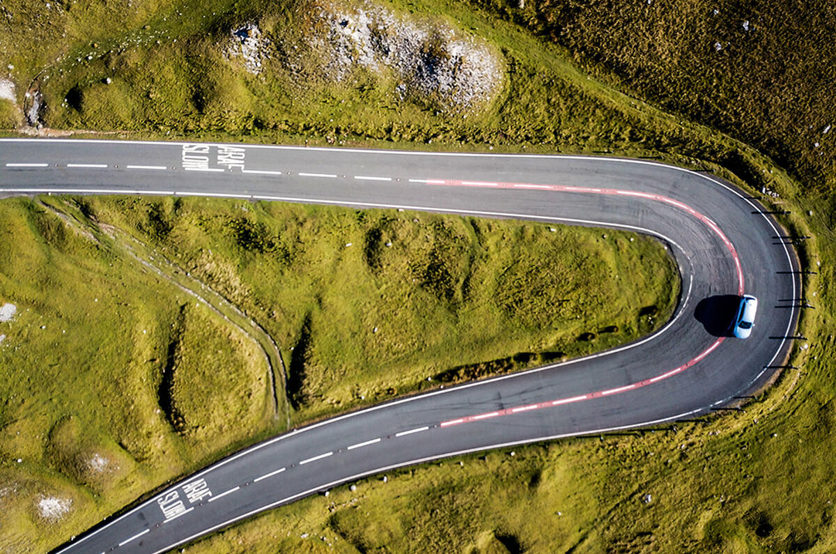 Vauxhall Insignia Sports Tourer cycling in Wales drone
