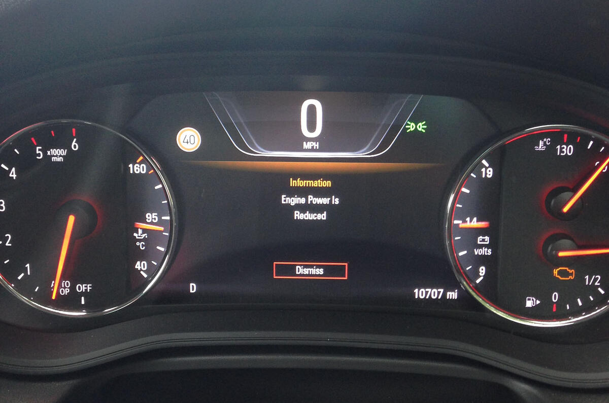 Vauxhall Insignia Sports Tourer long term review DPF error