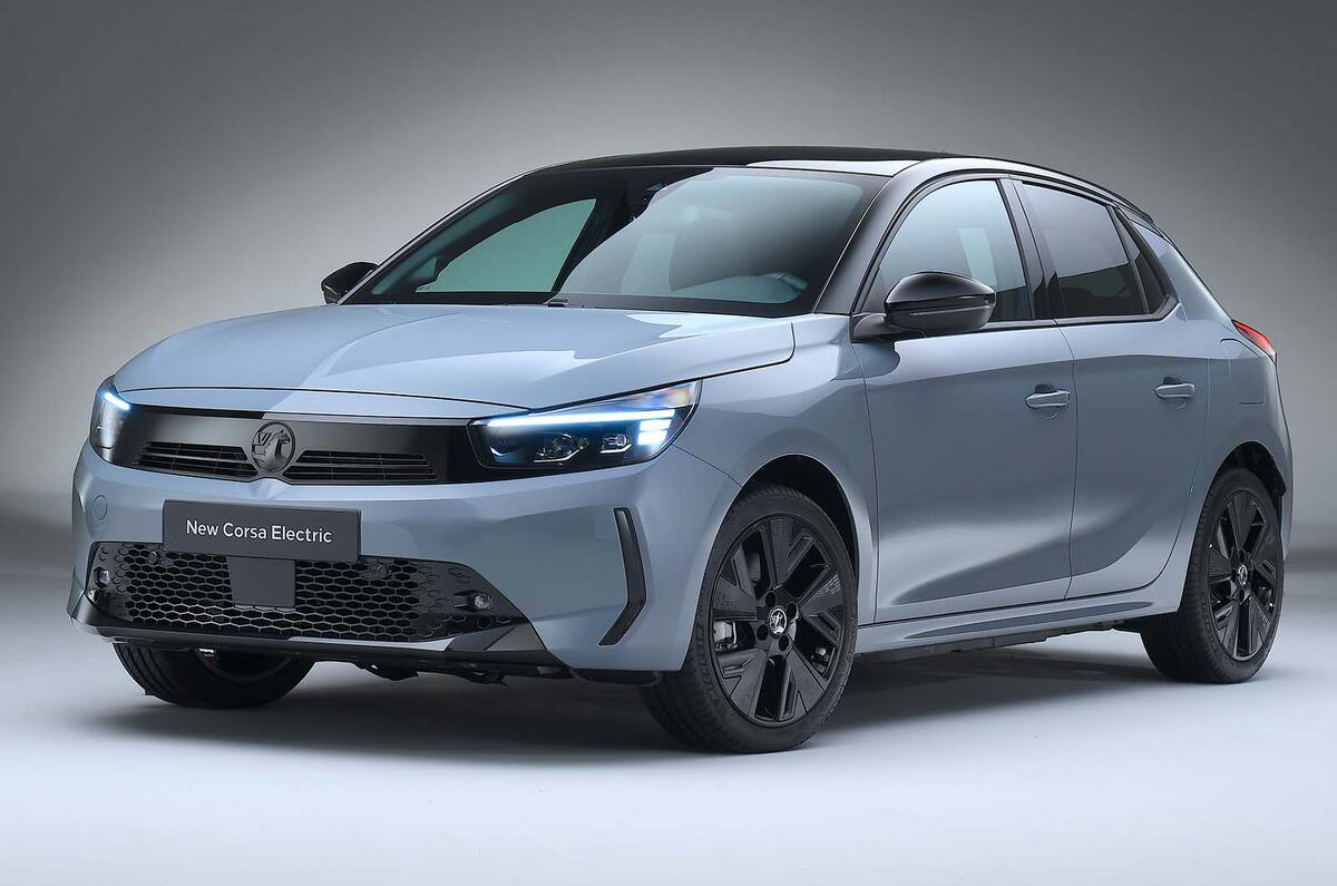 Vauxhall Corsa electric front three quarter