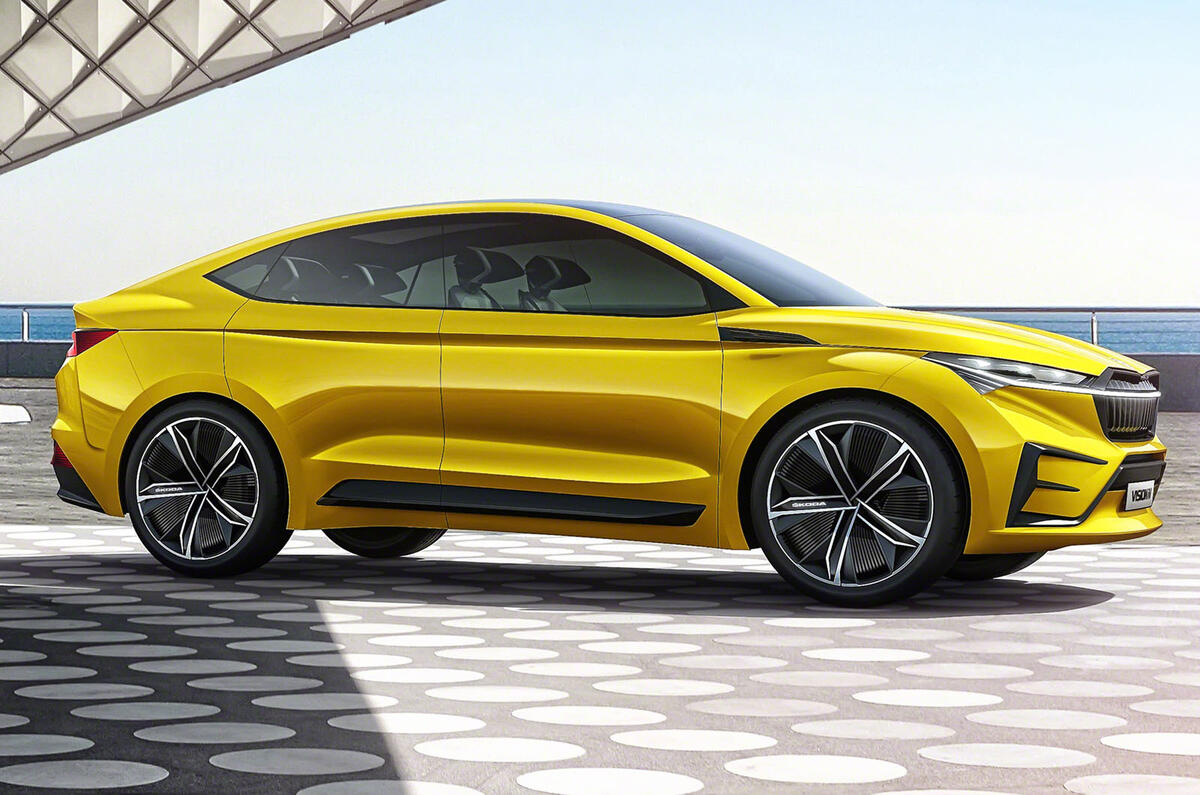 Skoda Previews Future Electric Models With Vision Iv Concept