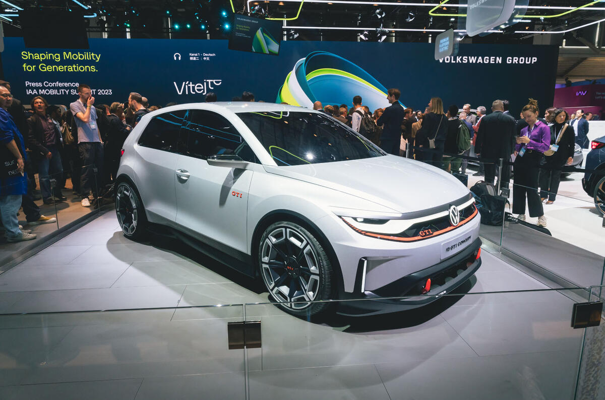 Volkswagen ID GTI Munich motor show 2023 front quarter