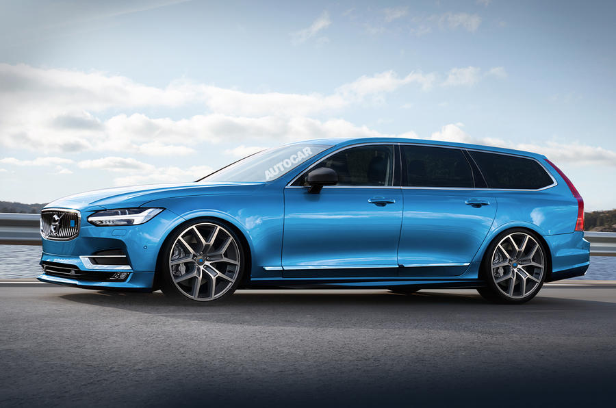 Autocar's impression of how the Volvo V90 Polestar might look