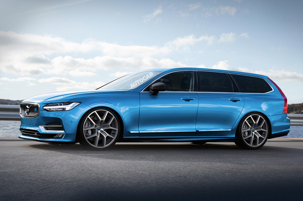 Autocar's impression of how the Volvo V90 Polestar might look