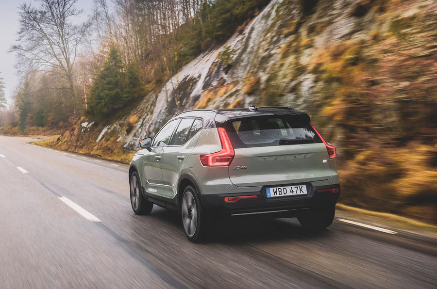 volvo xc40 2023 review 06 tracking rear