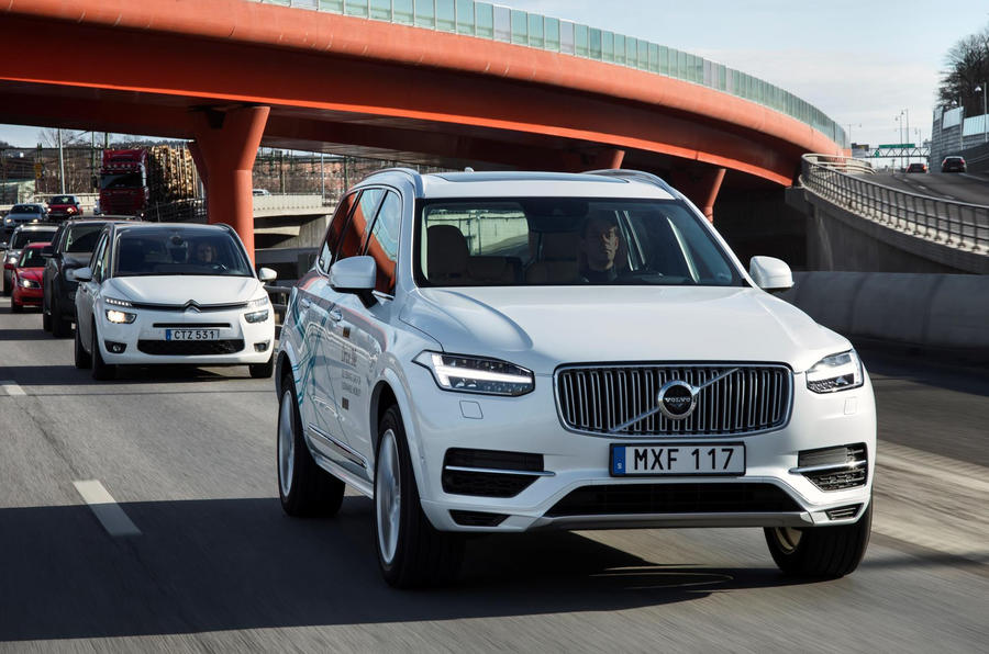 Volvo XC90 autonomous car trials