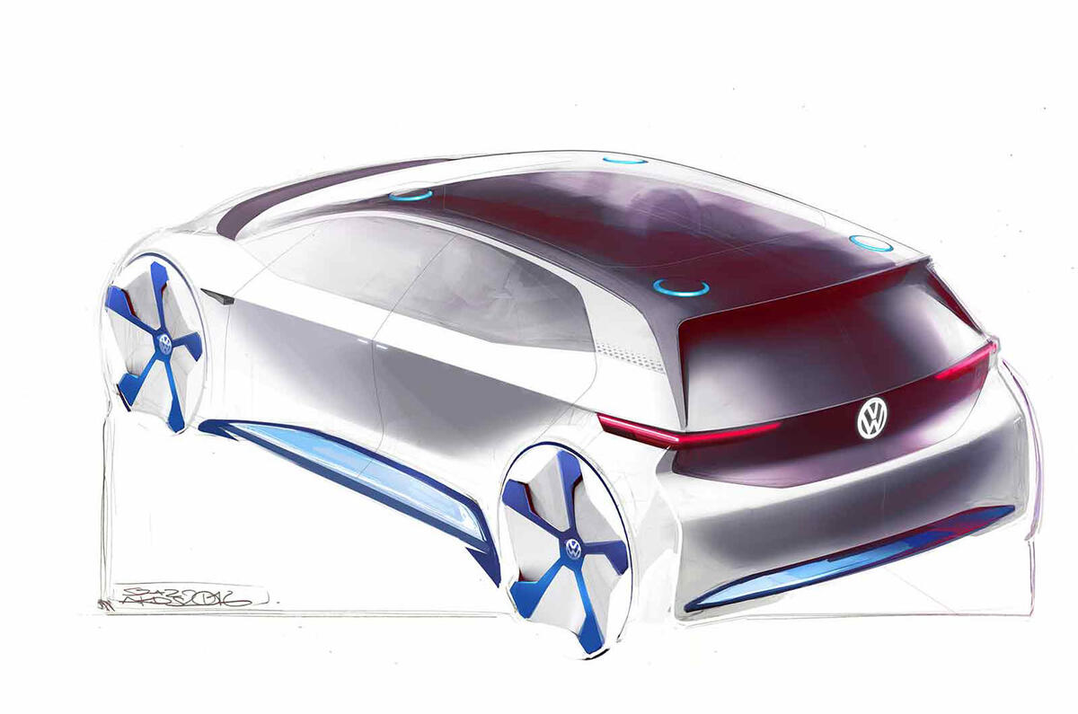 Volkswagen Electric Vehicle Shown In New Design Sketches