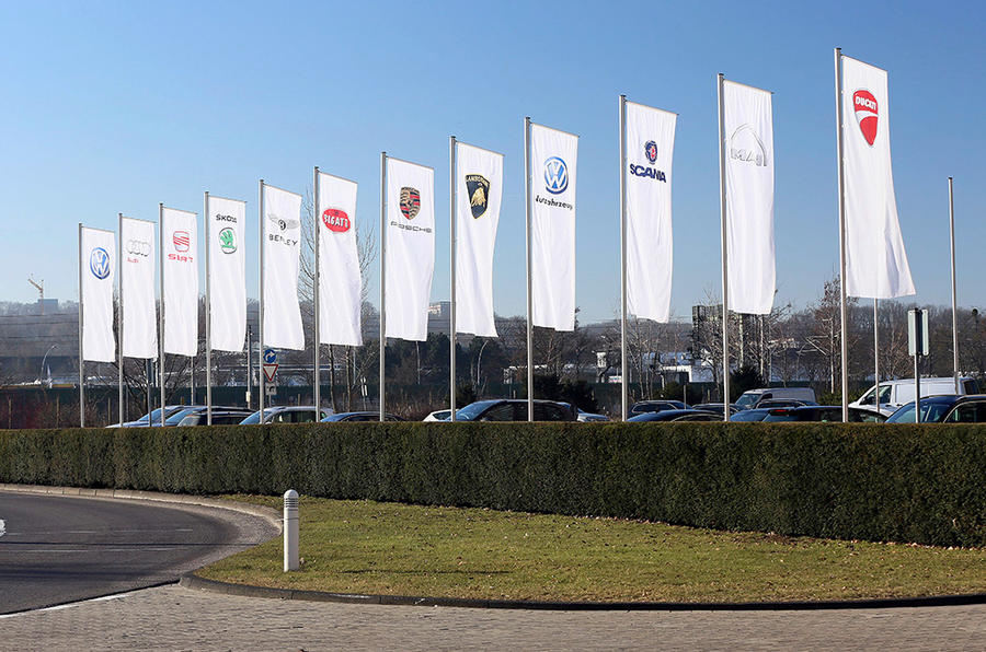 VW Group flags