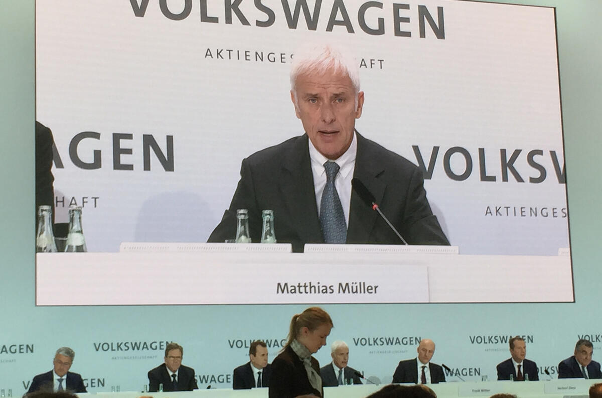 VW Muller board results AGM