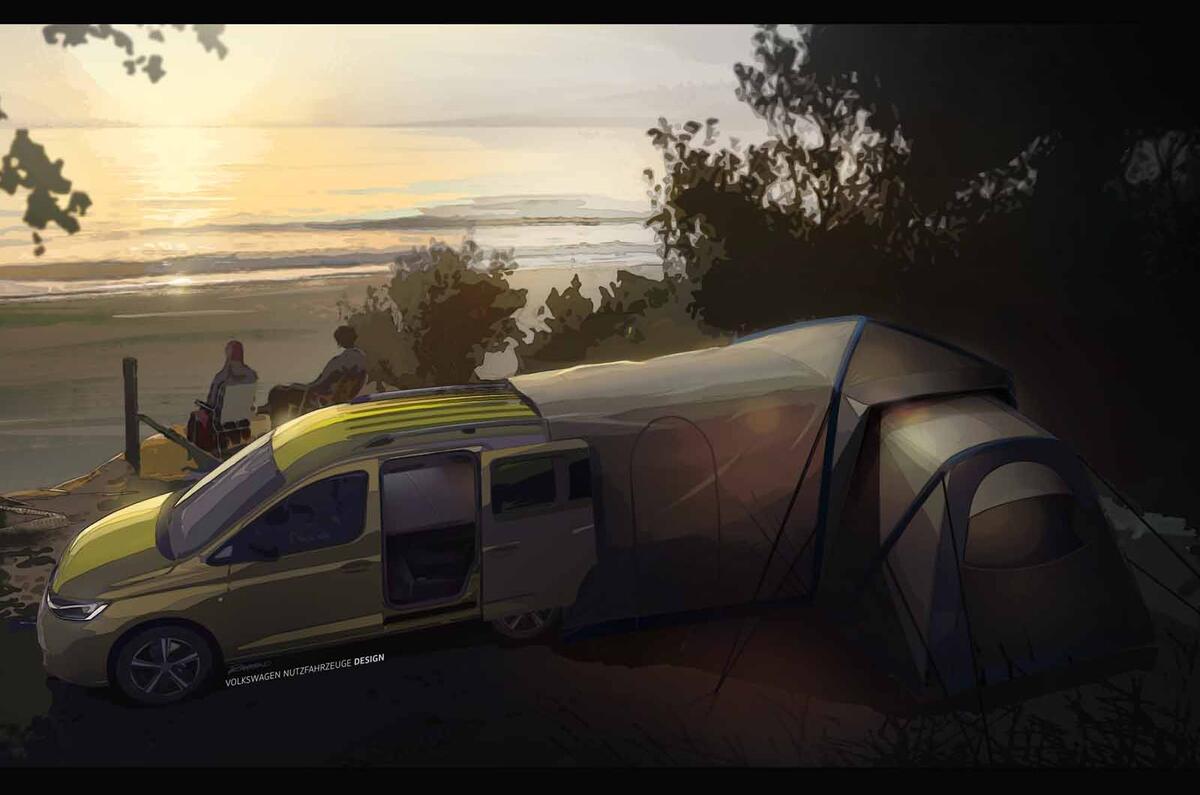 New Volkswagen Caddy Beach Mini Camper Van Detailed Autocar
