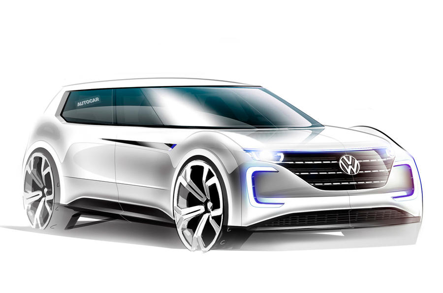 Autocar rendering of VW's electric car