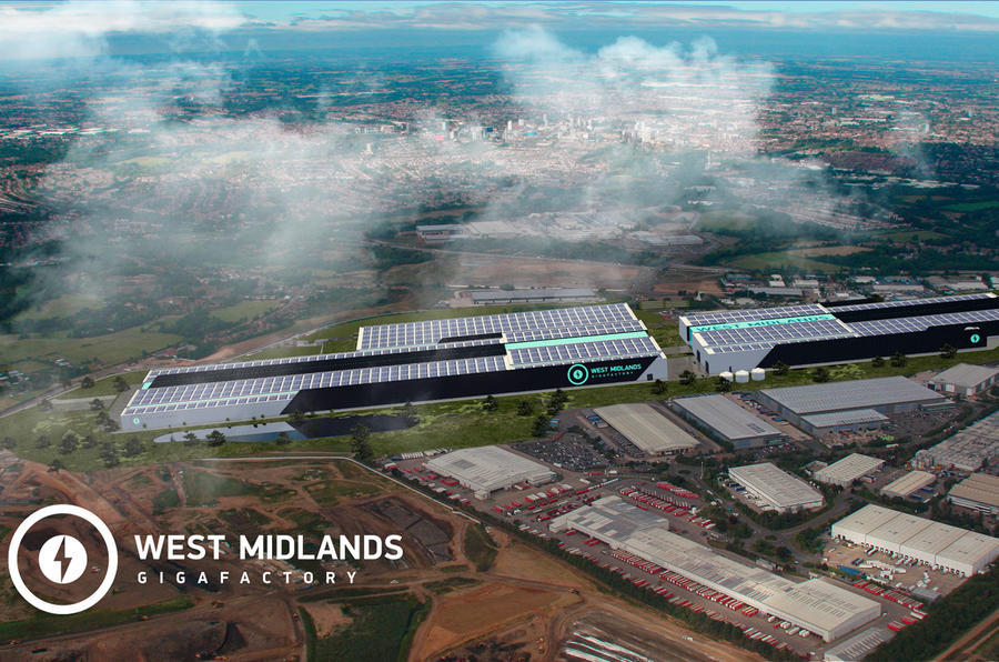 West Midlands Gigafactory render from above