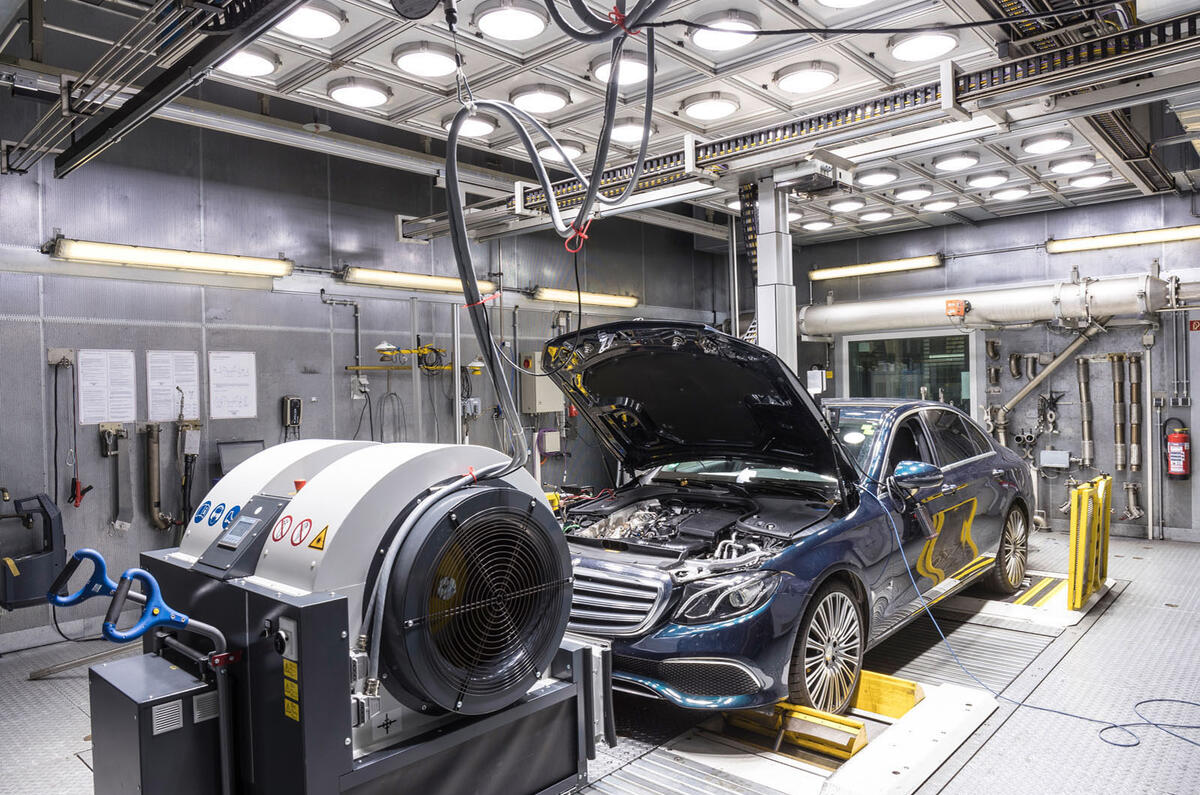 WLTP testing Mercedes