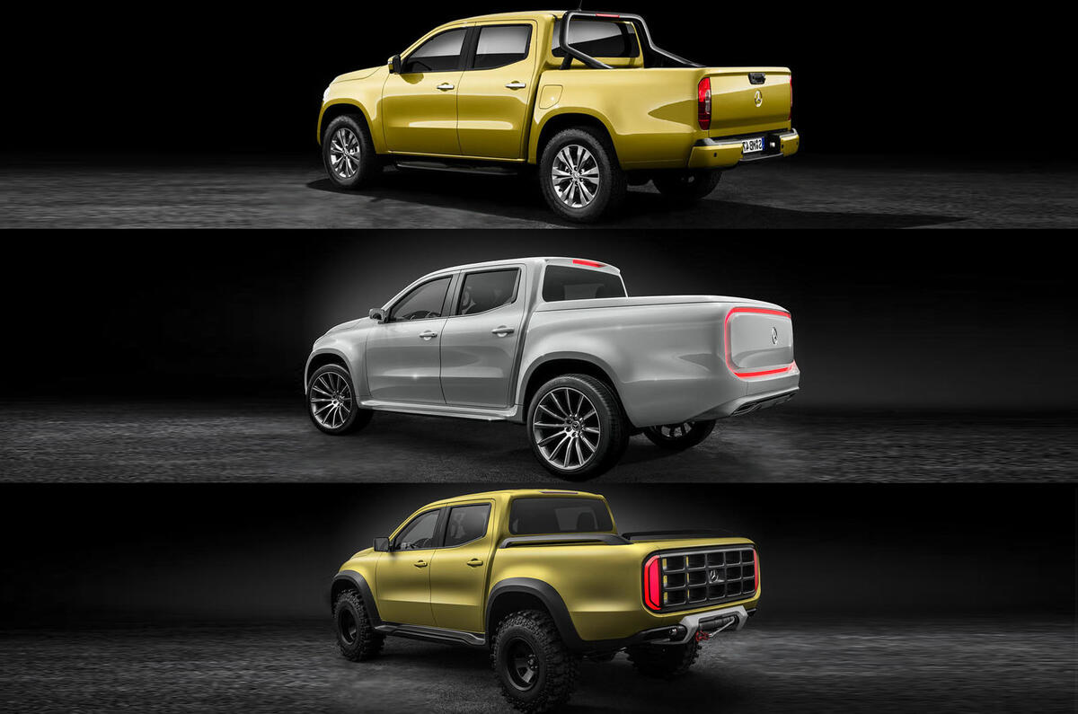 The Mercedes-Benz X-Class tailgate