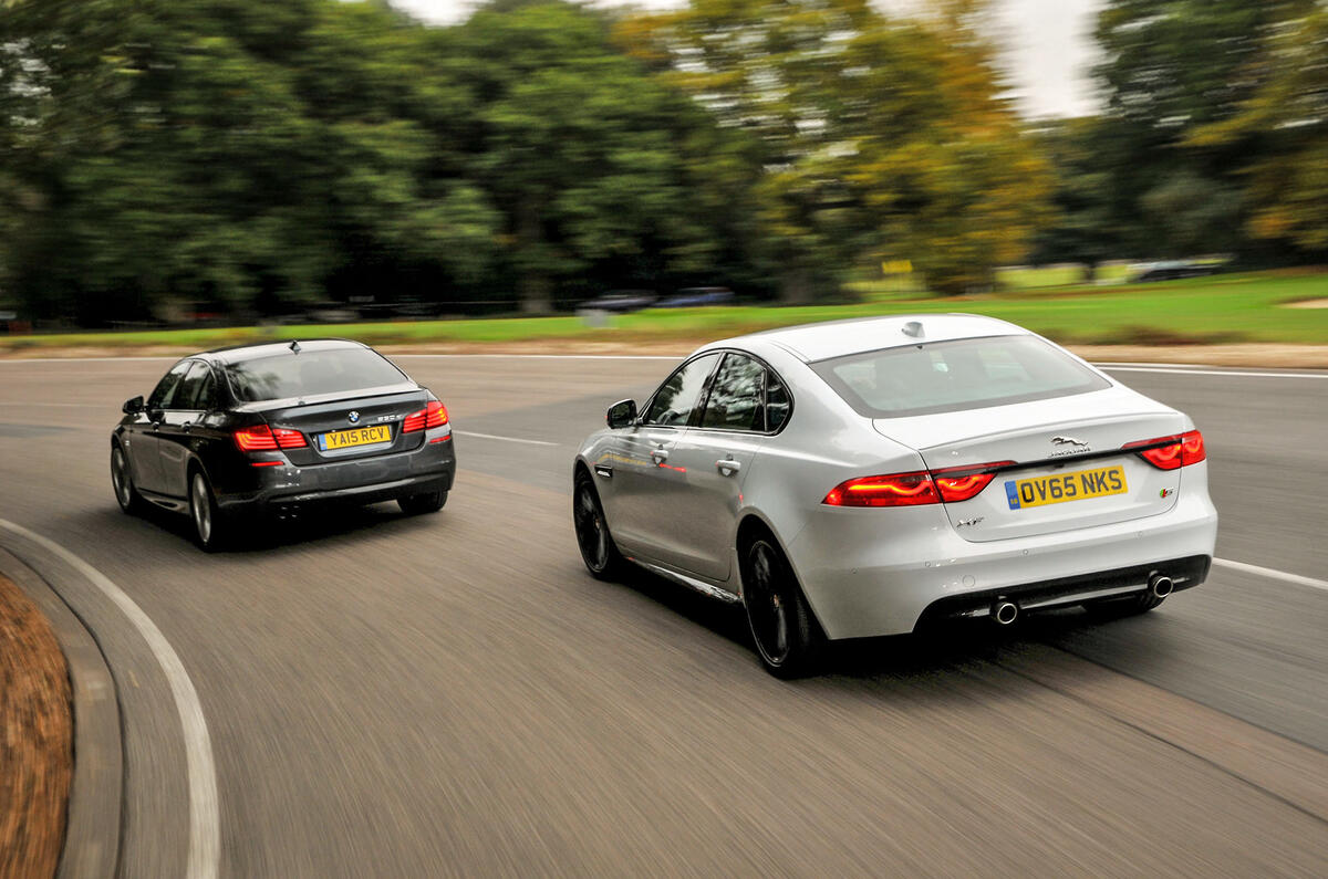 Jaguar Xf Versus Bmw 5 Series Comparison Autocar