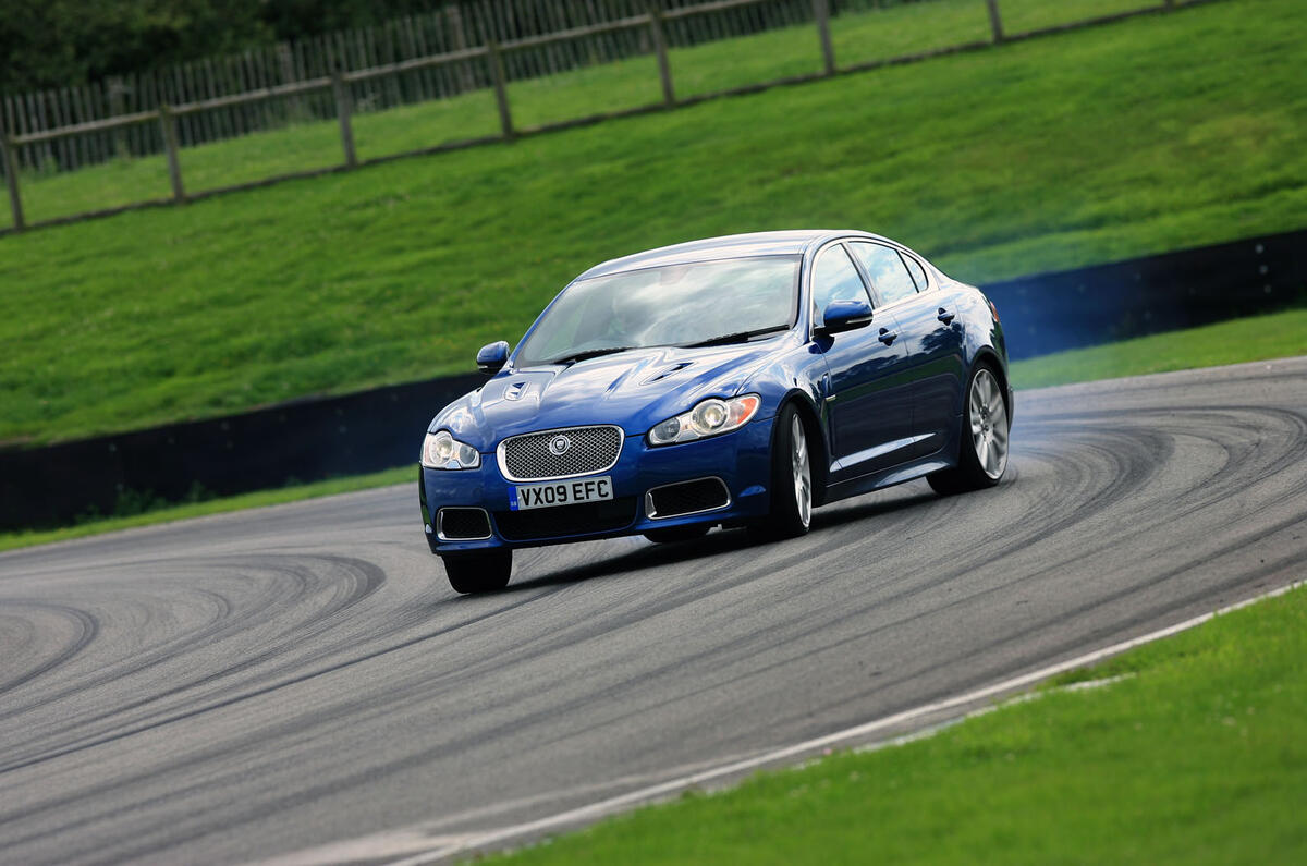 Jaguar XFR drifting