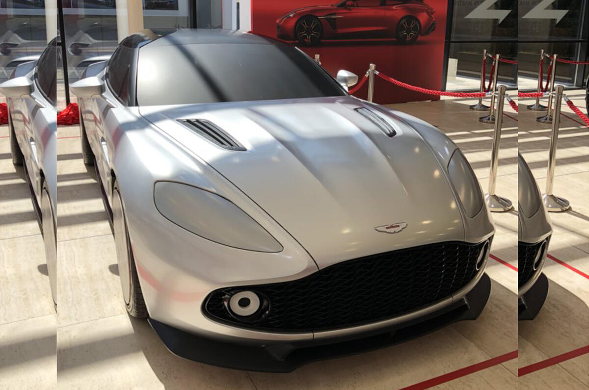 Aston Martin Vanquish Zagato Shooting Brake Styling Shown In Life