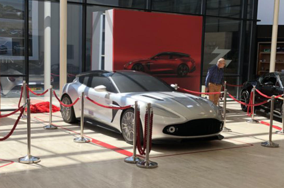 Aston Martin Vanquish Zagato Shooting Brake Styling Shown In Life