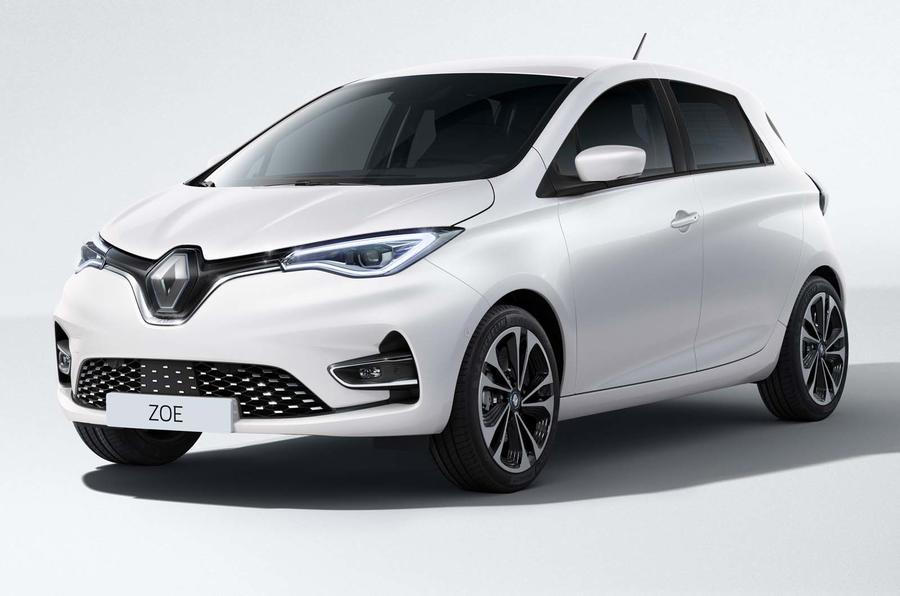 2019 Renault Zoe in white - static front