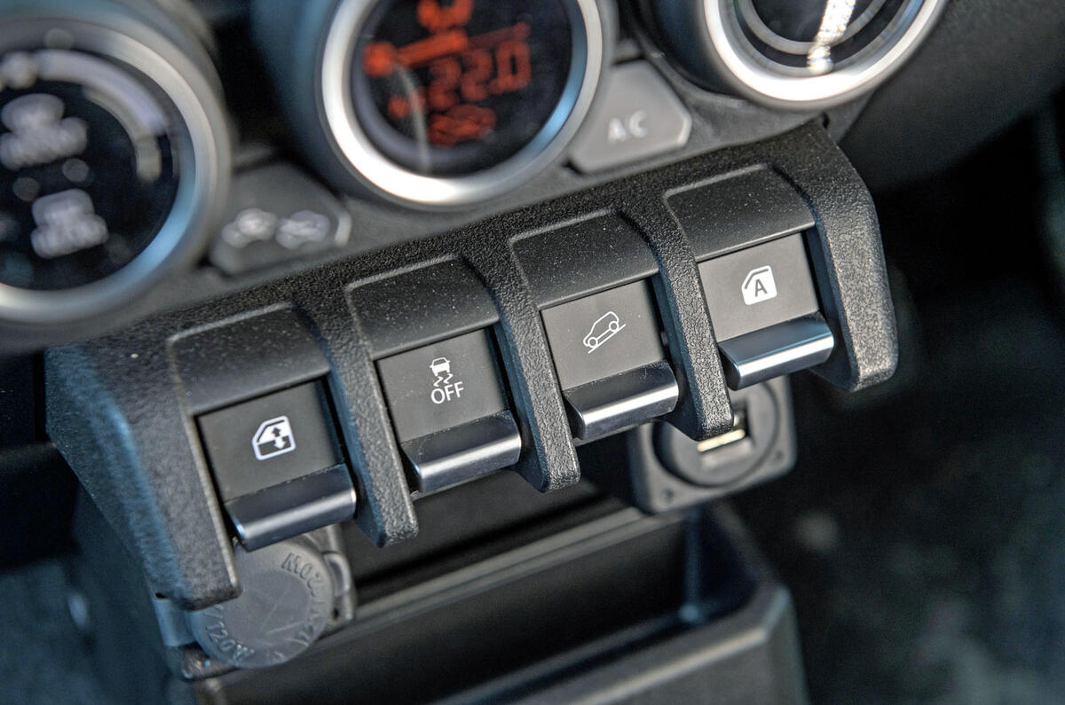 Suzuki Jimny 2019 long-term review - hill descent button