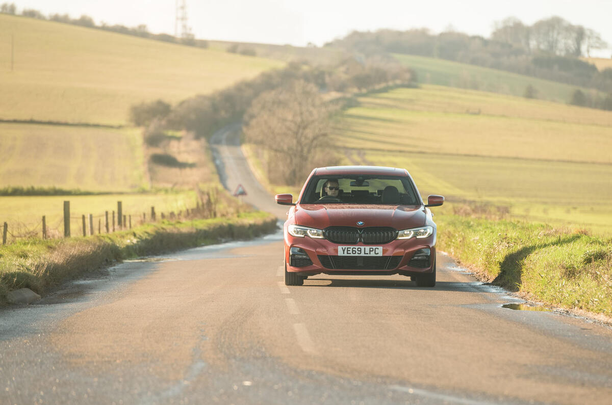 BMW 3 Series 330e 2020 long-term review - on the road nose