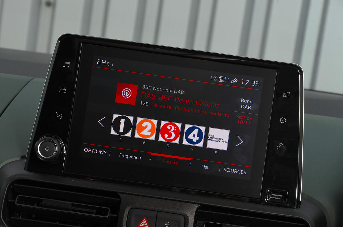 Citroen Berlingo 2019 long-term review - infotainment