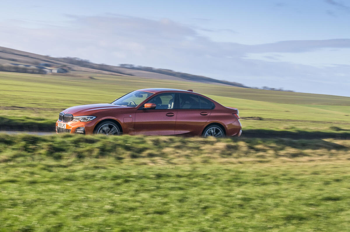 BMW 3 Series 330e 2020 long-term review - on the road side