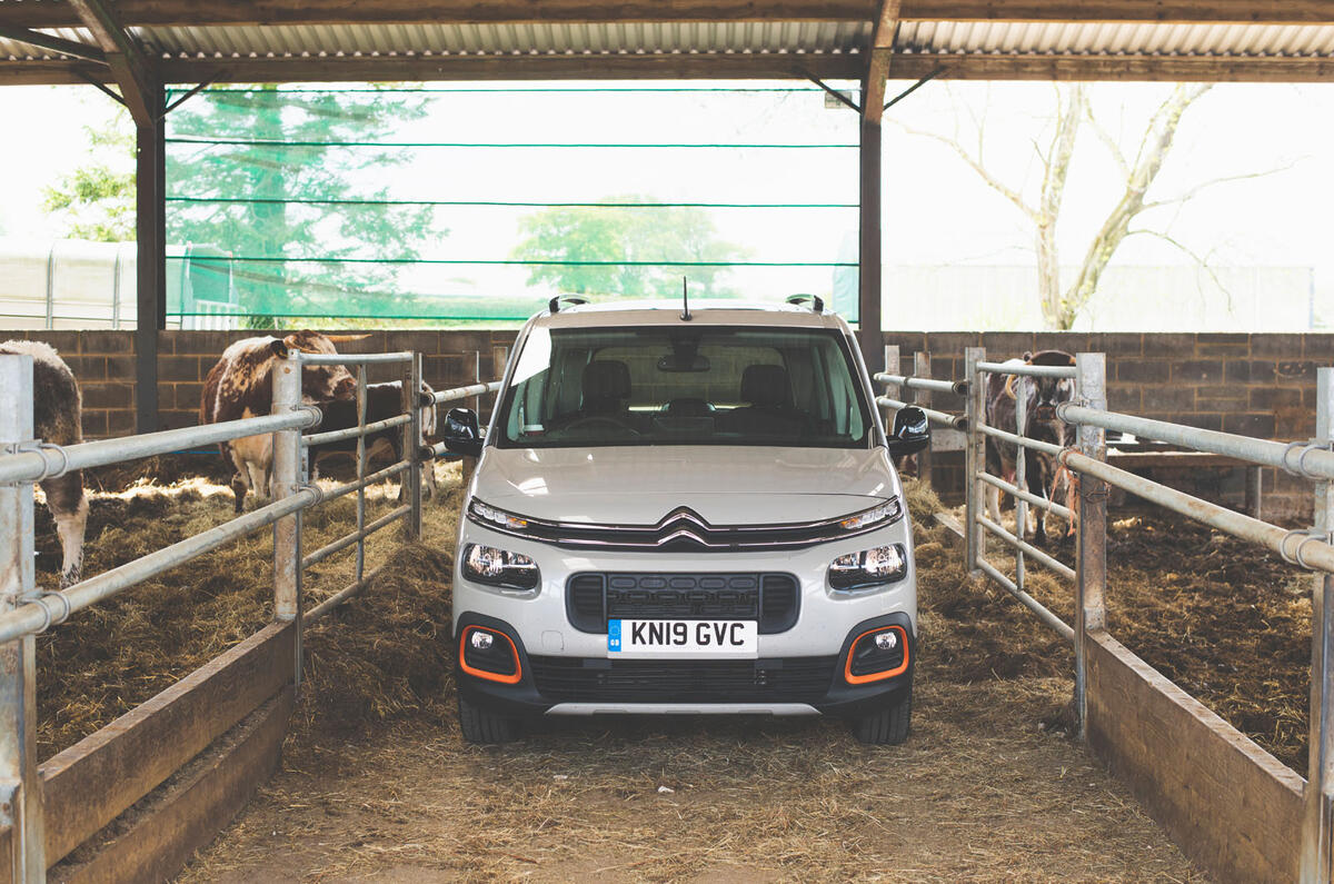Citroen Berlingo 2019 long-term review - cowshed nose
