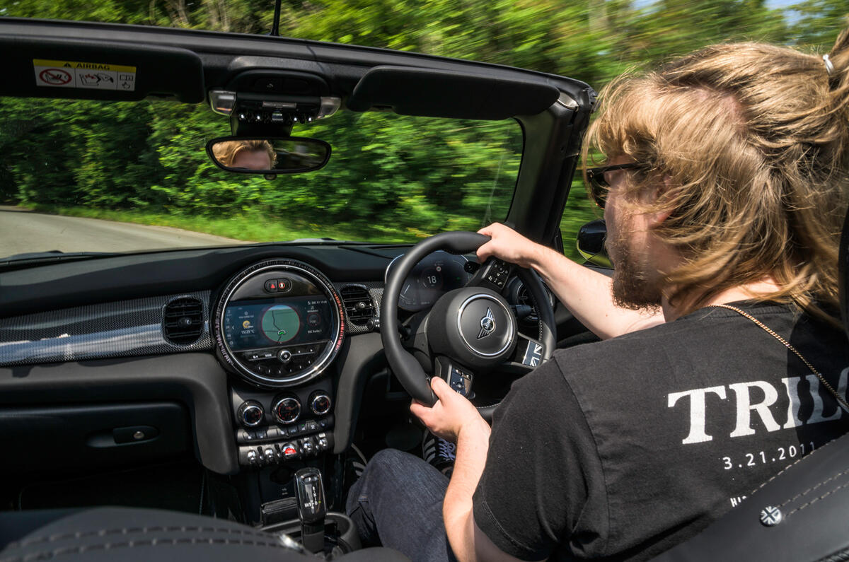 16 Mini Convertible 2021 long term KC driving