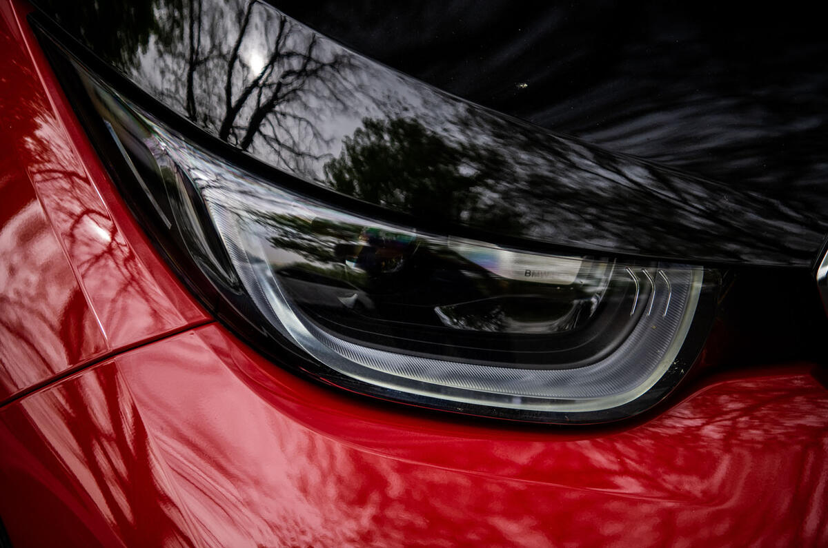 BMW i3S 2019 long-term review - headlights