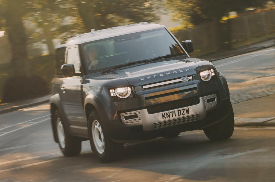 2 Land Rover Defender 2022 long term review cornering front