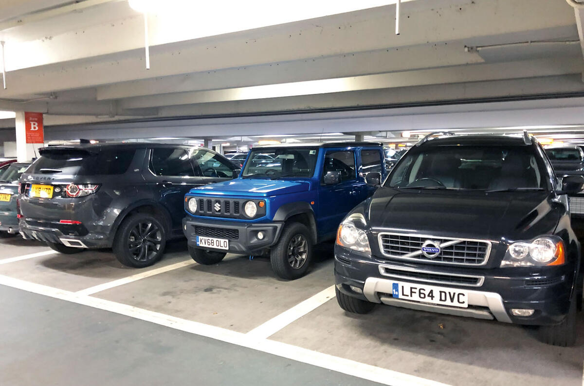 Suzuki Jimny 2019 long-term review - car park