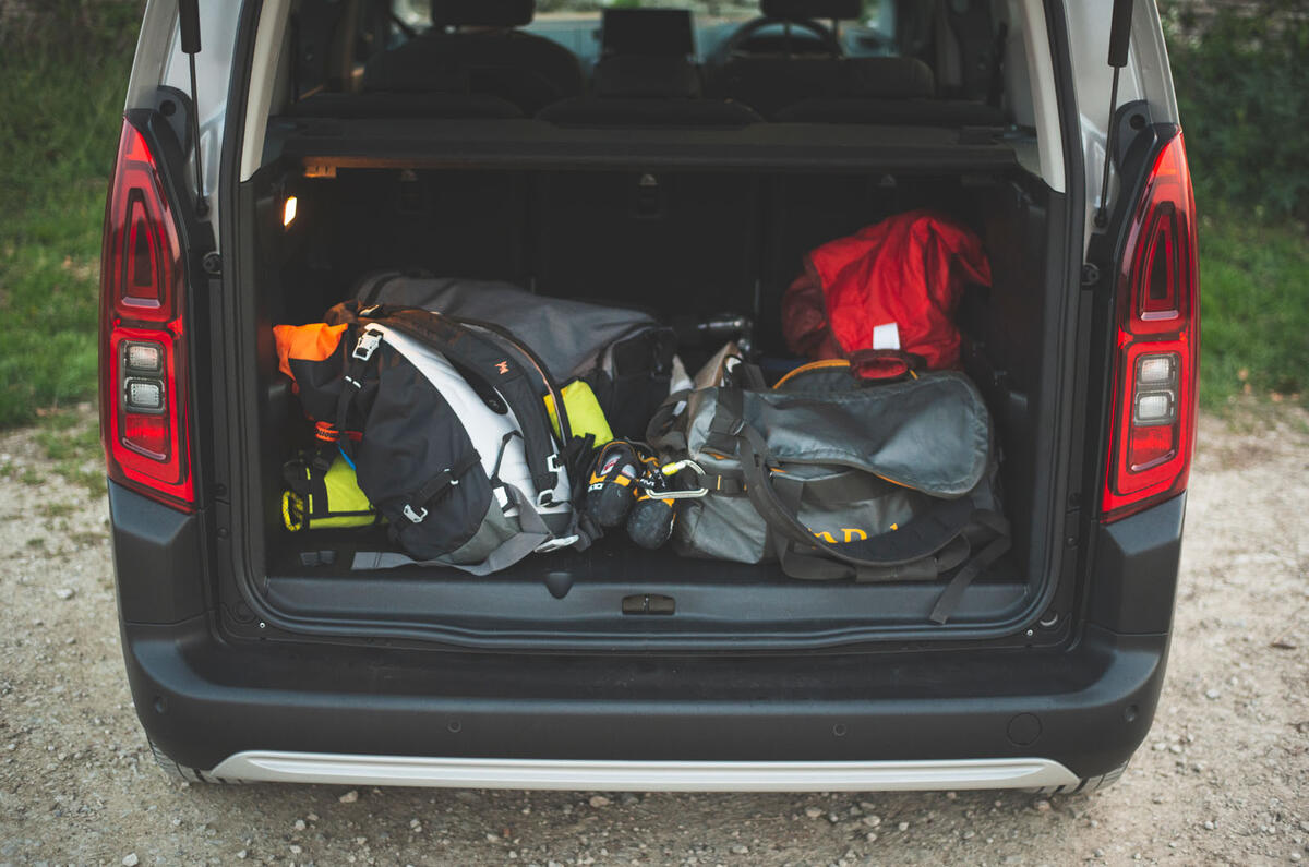 Citroen Berlingo 2019 long-term review - camping boot full