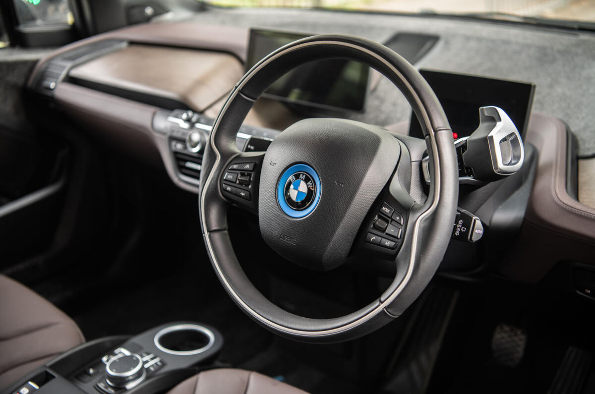 BMW i3S 2019 long-term review - steering wheel