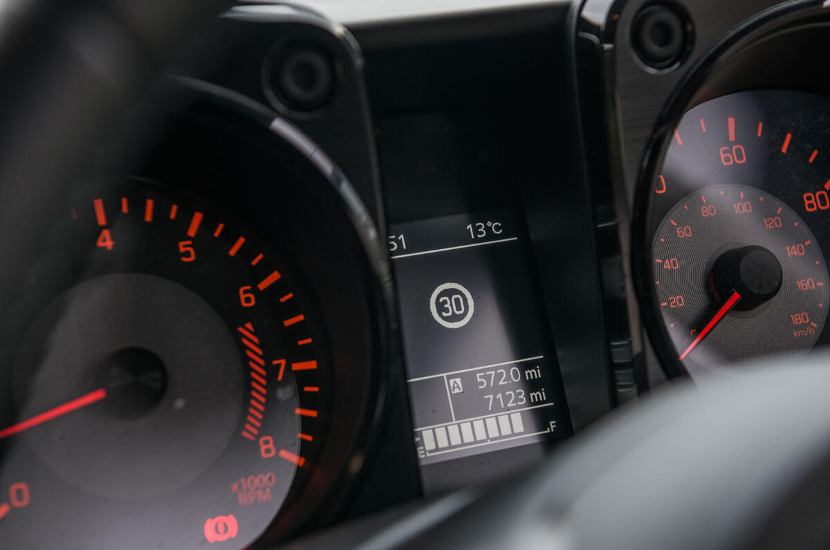 Suzuki Jimny 2019 long-term review - instruments
