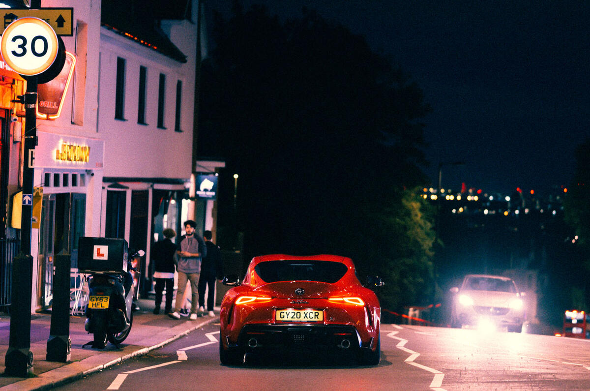 Toyota GR Supra 2020 long-term review - on the road rear
