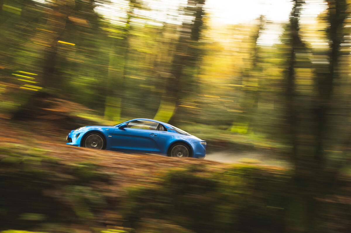 Bois d'hiver de l'Alpine A110