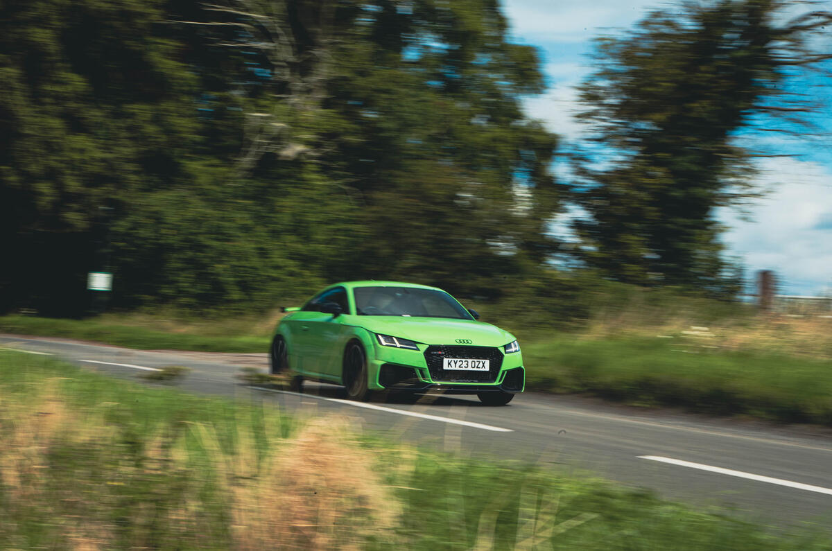 Audi TT RS cornering