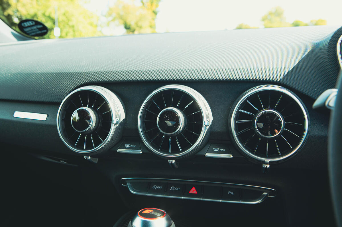 Audi TT RS interior vents