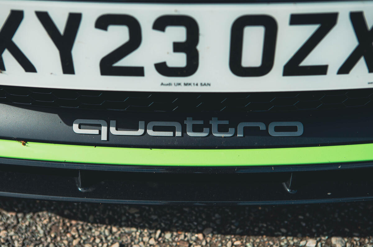 Audi TT RS quattro badge