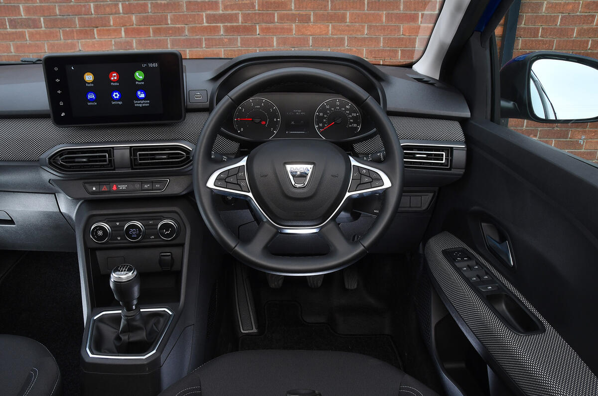 Intérieur de la Dacia Jogger