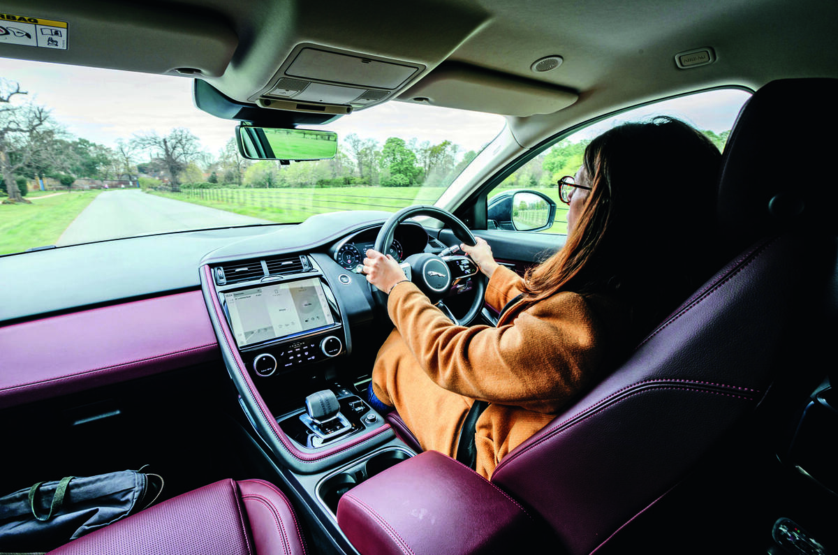 Intérieur de la Jaguar E Pace à long terme