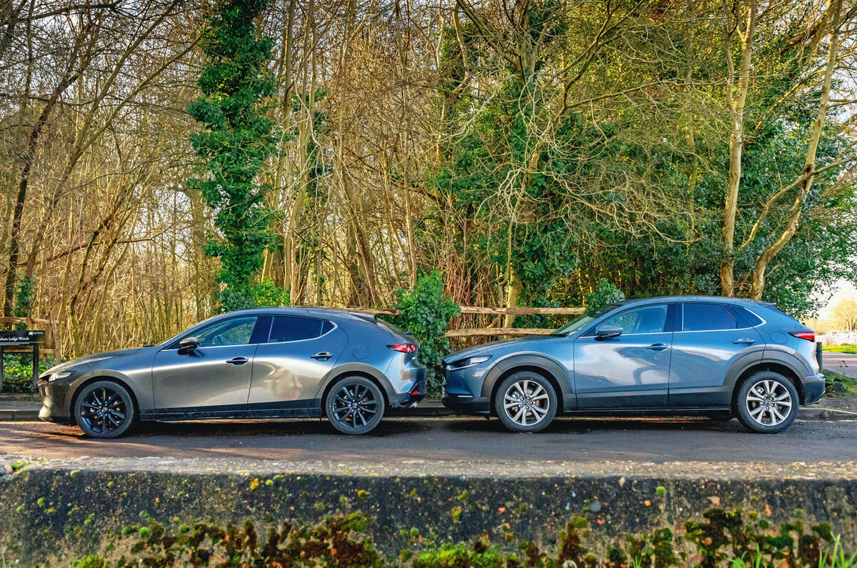 Mazda 3 2019 long term review - 3 meets CX-30 - side