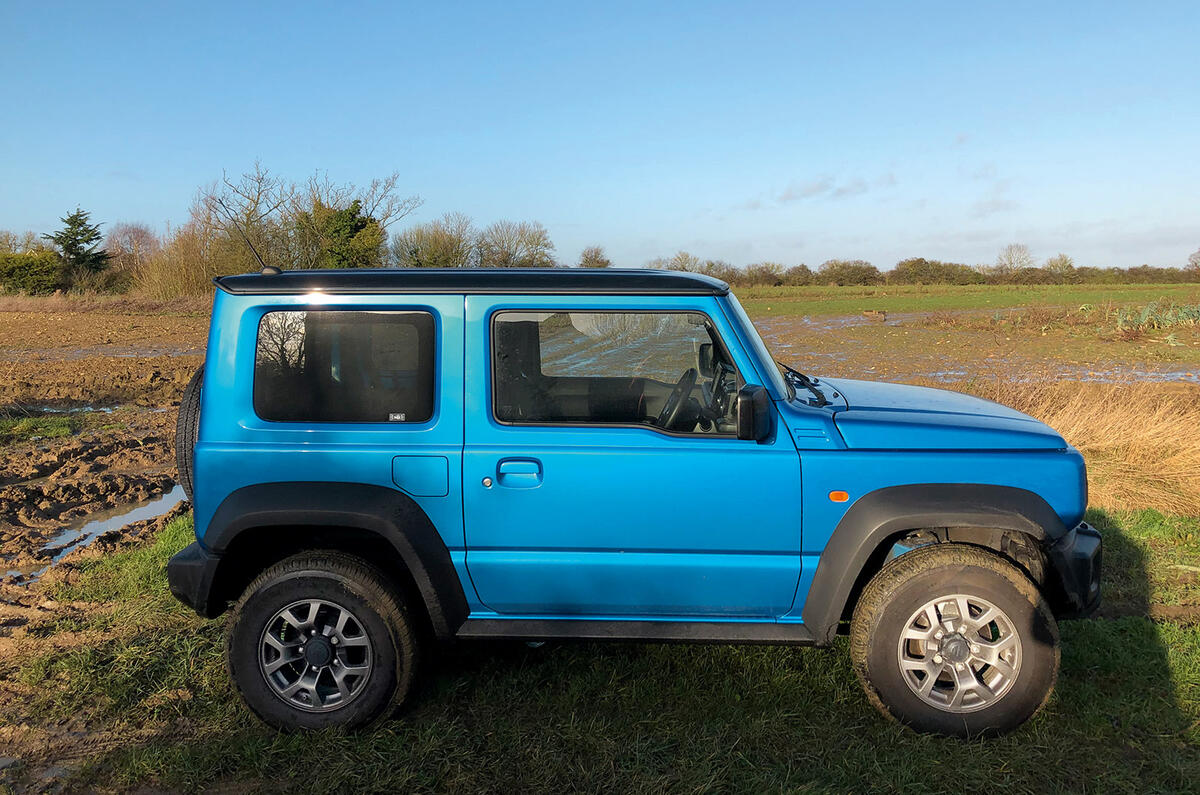 Suzuki Jimny 2019 long-term review - muddy field