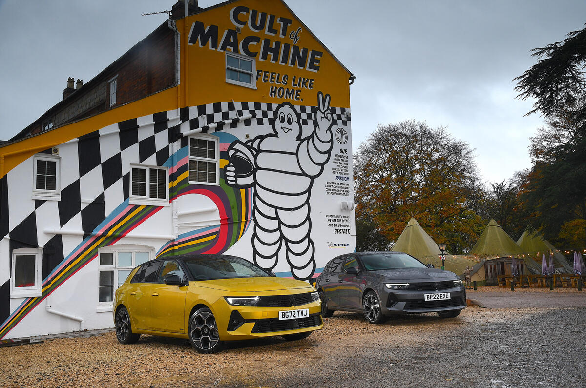 Vauxhall Astra caféine et machine