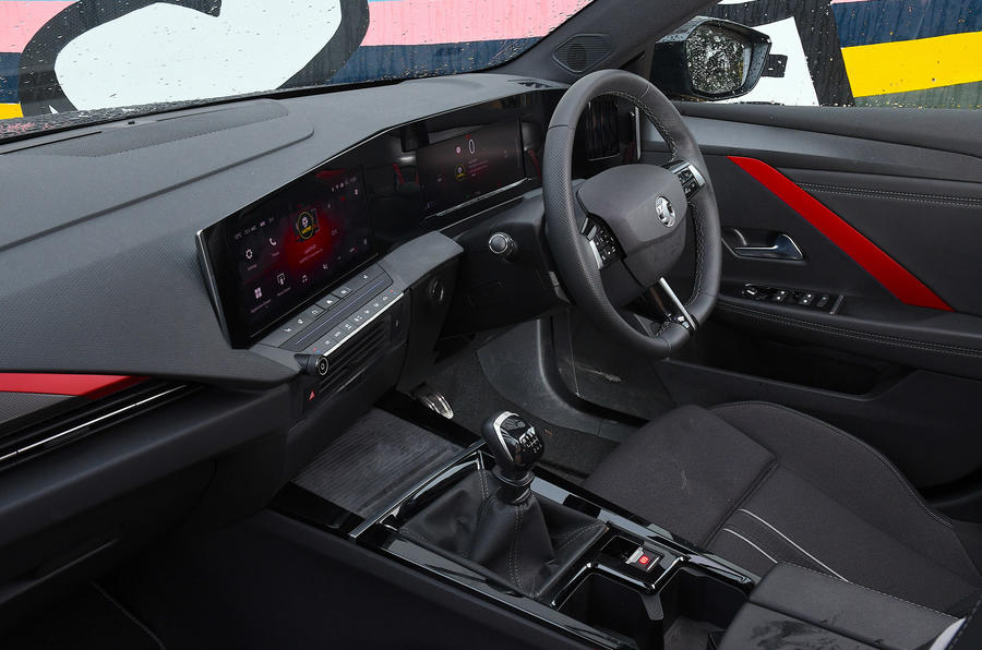 Intérieur de la Vauxhall Astra