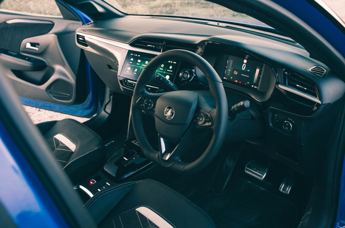 Intérieur de la Vauxhall Corsa