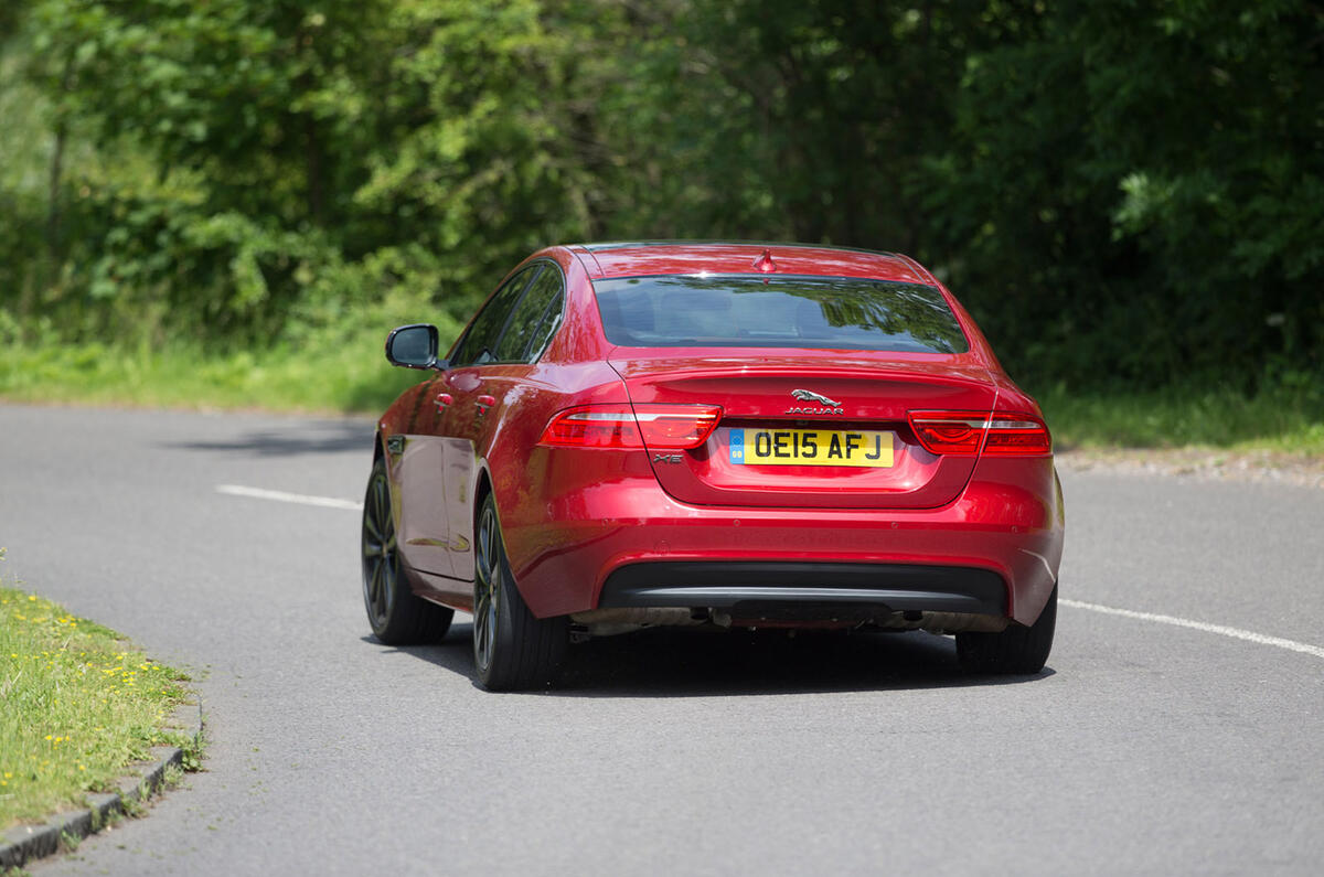 Jaguar XE rear cornering