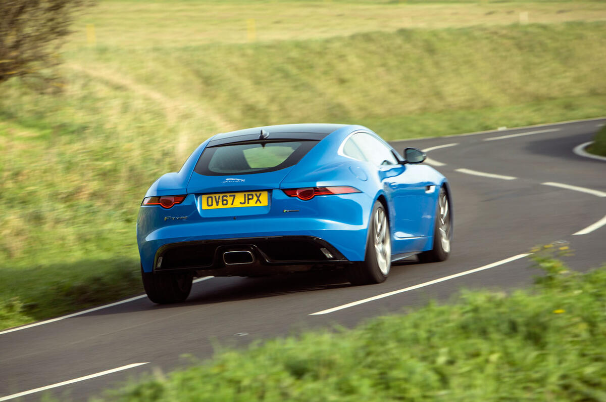 Jaguar F-Type 2.0 rear cornering
